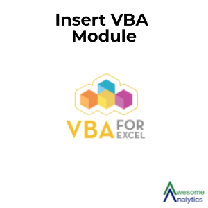 How to insert vba module