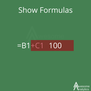 Formulas are visible instead of Results in excel