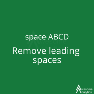 How to remove leading and trailing spaces in excel ?