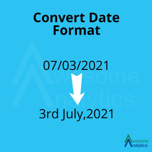 Convert date format